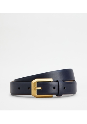 Tod's - Belt in Leather, BLUE, 80 - Belts