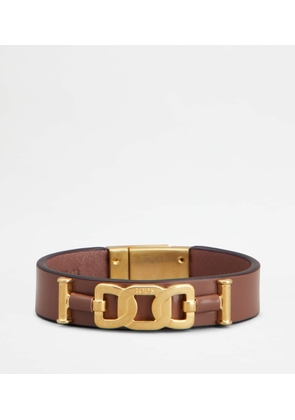 Tod's - Kate Bracelet in Leather, BROWN,  - Accessories