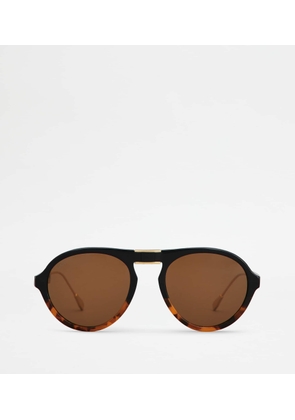 Tod's - Foldable Sunglasses, BLACK,BROWN,  - Sunglasses