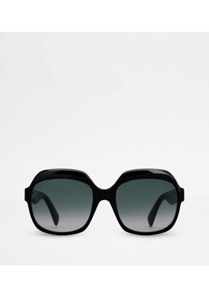 Tod's - Oversized Sunglasses, BLACK,  - Sunglasses