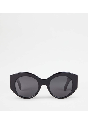 Tod's - Rounded Sunglasses, BLACK,  - Sunglasses