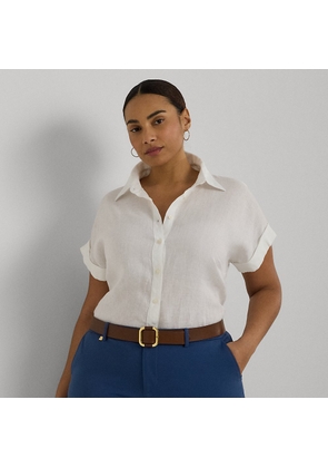 Curve - Relaxed Fit Linen Short-Sleeve Shirt