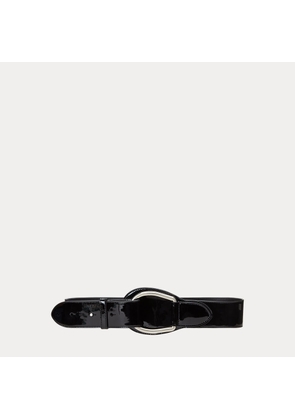 Patent Leather Wide D-Ring Belt