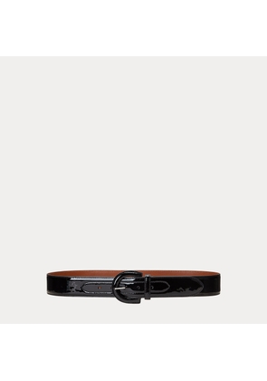 Patent Leather Wide Belt