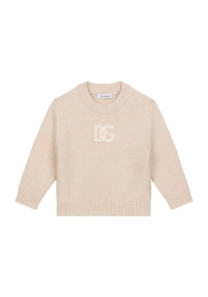 Dolce & Gabbana Kids Wool Logo Sweater (3-30 Months)