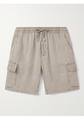 Vilebrequin - Baie Straight-Leg Linen Drawstring Cargo Shorts - Men - Green - S