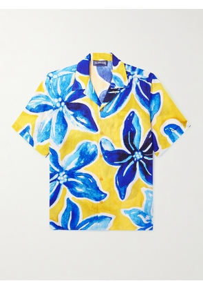 Vilebrequin - Chelly Camp-Collar Floral-Print Hemp and TENCEL™ Lyocell-Blend Shirt - Men - Multi - S