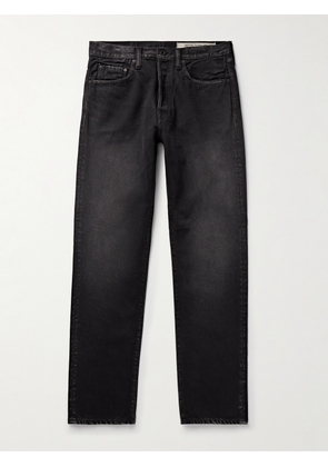 KAPITAL - Slim-Fit Straight-Leg Stone-Washed Jeans - Men - Black - UK/US 28