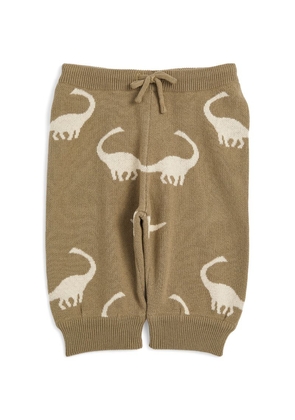 Konges Sløjd Cotton Dinosaur-Print Trousers (3 Months-4 Years)