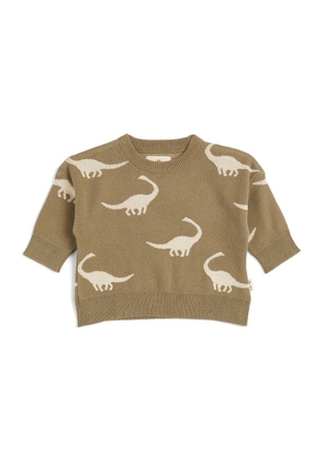 Konges Sløjd Cotton Dinosaur-Print Sweater (3 Months-4 Years)