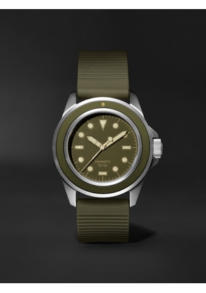 UNIMATIC - Model One Limited Edition Automatic 40mm Stainless Steel and TPU Watch, Ref. No. U1S-8O - Men - Green