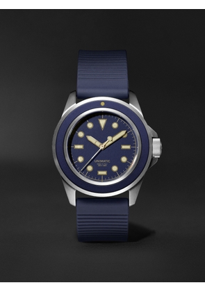 UNIMATIC - Model One Limited Edition Automatic 40mm Stainless Steel and TPU Watch, Ref. No. U1S-8N - Men - Blue