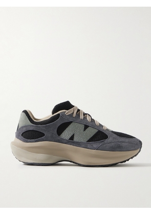 New Balance - WRPD Runner Logo-Embroidered Suede and Mesh Sneakers - Men - Blue - UK 7