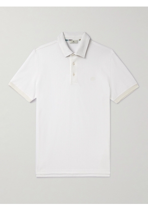 Etro - Logo-Embroidered Cotton-Piqué Polo Shirt - Men - White - S