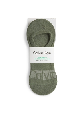 Calvin Klein Footie High Cut Socks (Pack Of 2)