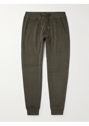 TOM FORD - Tapered Cotton-Terry Sweatpants - Men - Green - IT 44