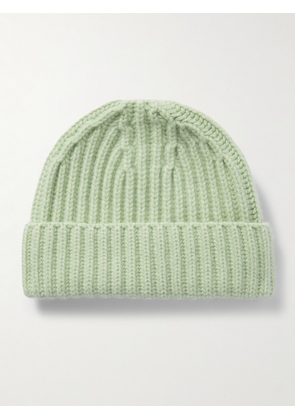 SSAM - Ribbed Cashmere Beanie - Men - Green