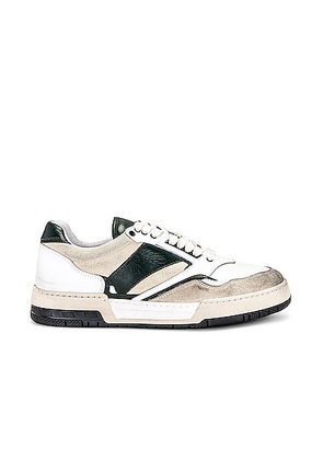 Rhude Racing Sneaker in in Olive  Tan  & White - Olive. Size 8 (also in ).