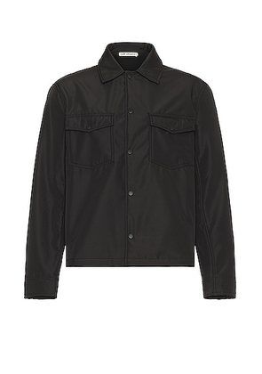 Our Legacy Evening Coach Jacket in Black Fleecy Tech - Black. Size 52 (also in 46, 50).