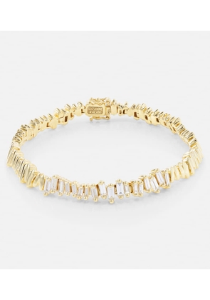 Suzanne Kalan 18kt gold bracelet with diamonds