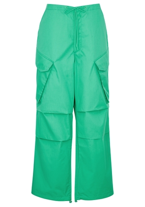Agolde Ginerva Cotton Cargo Trousers - Mint - L
