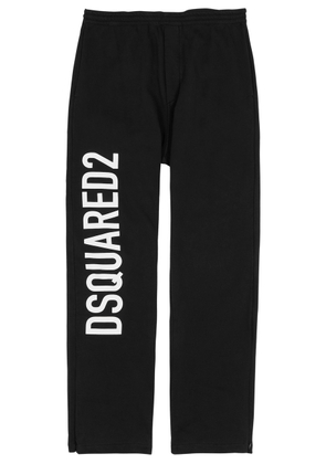 DSQUARED2 Logo-print Cotton Sweatpants - Black And White - L