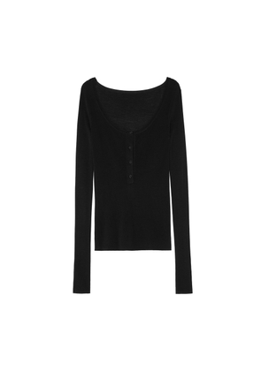 Nili Lotan Maia Sweater Top in Black, Small
