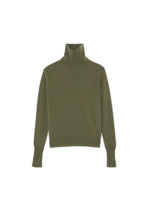 Nili Lotan Ralphie Sweater in Olive Green, Small