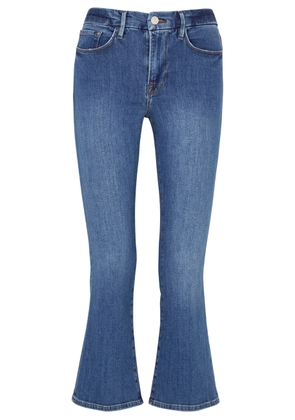 Frame Le Crop Mini Boot Jeans - Blue - W23
