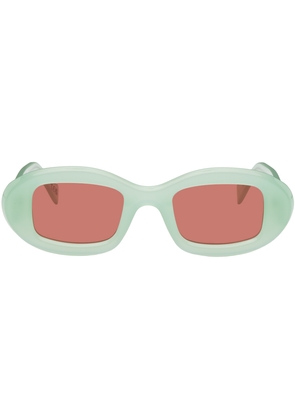 RETROSUPERFUTURE Green Rectangular Sunglasses