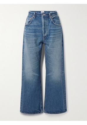 Citizens of Humanity - Gaucho Cropped High-rise Wide-leg Jeans - Blue - 23,24,25,26,27,28,29,30,31,32