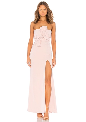 Lovers and Friends Sol Gown in Pink. Size L.