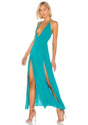 superdown Arina Maxi Dress in Blue. Size L, M, S, XL, XXS.