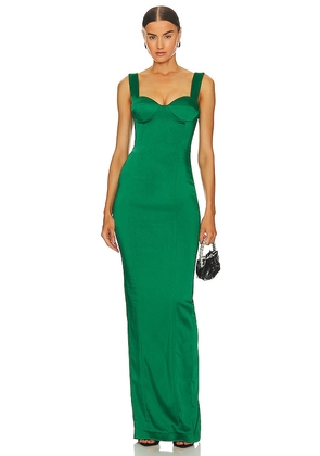 SAU LEE x REVOLVE Palmela Dress in Green. Size 0.