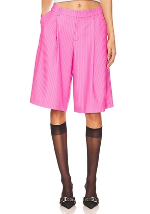 SER.O.YA Pearl Capri Short in Pink. Size M, S, XL, XS.