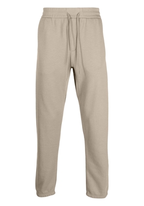 Emporio Armani tapered cotton track pants - Grey
