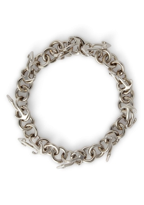 Off-White Mixed chain necklace - Silver