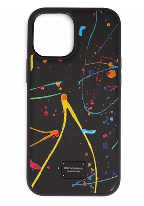 Dolce & Gabbana abstract print iPhone case - Black