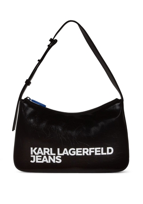 Karl Lagerfeld Jeans Essential logo-print shoulder bag - Black