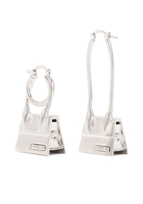 Jacquemus Chiquito Noeud asymmetric earrings - Silver