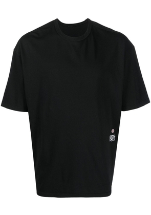 Ten C embroidered-logo cotton T-Shirt - Black
