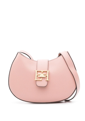Elisabetta Franchi medium leather crossbody bag - Pink