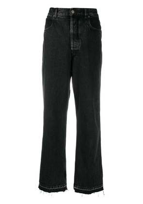 Golden Goose raw edge wide-leg jeans - Black