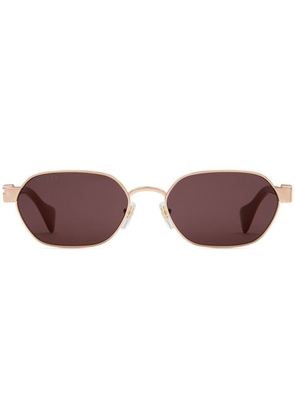 Gucci Eyewear round tinted sunglasses - Gold