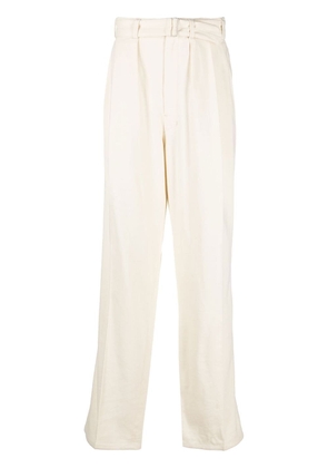LEMAIRE high-waisted wide-leg trousers - White