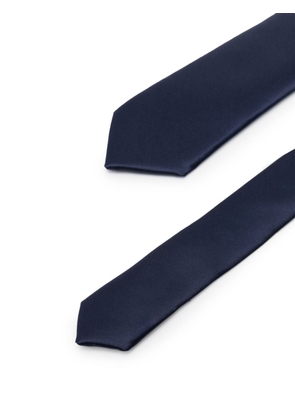 Dolce & Gabbana satin-finish pointed-tip tie - Blue