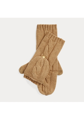 Convertible Cable-Knit Mittens