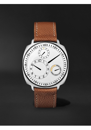 Ressence - Type 1.3 Squared V2 Automatic 42mm Titanium and Leather Watch, Ref. No. Type 1.3 Squared V2 WWhite - Men - White