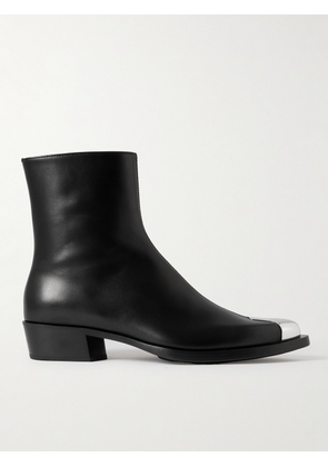 Alexander McQueen - Punk Embellished Leather Chelsea Boots - Men - Black - EU 40