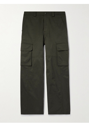 Valentino Garavani - Wide-Leg Twill Cargo Trousers - Men - Green - IT 44